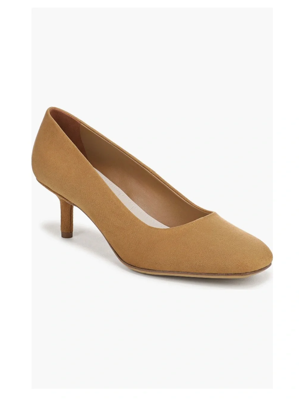 Franco Sarto Linza Square Toe Pump Tan Warm Carmel Women’s Size 10
